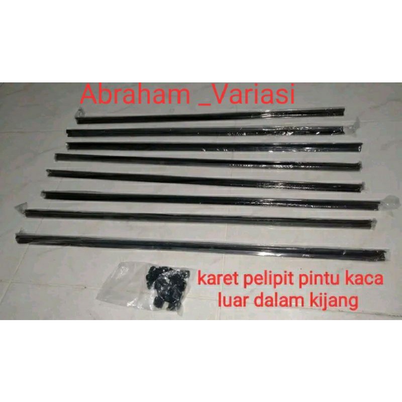 karet pelipit pintu kaca luar & dalam kijang