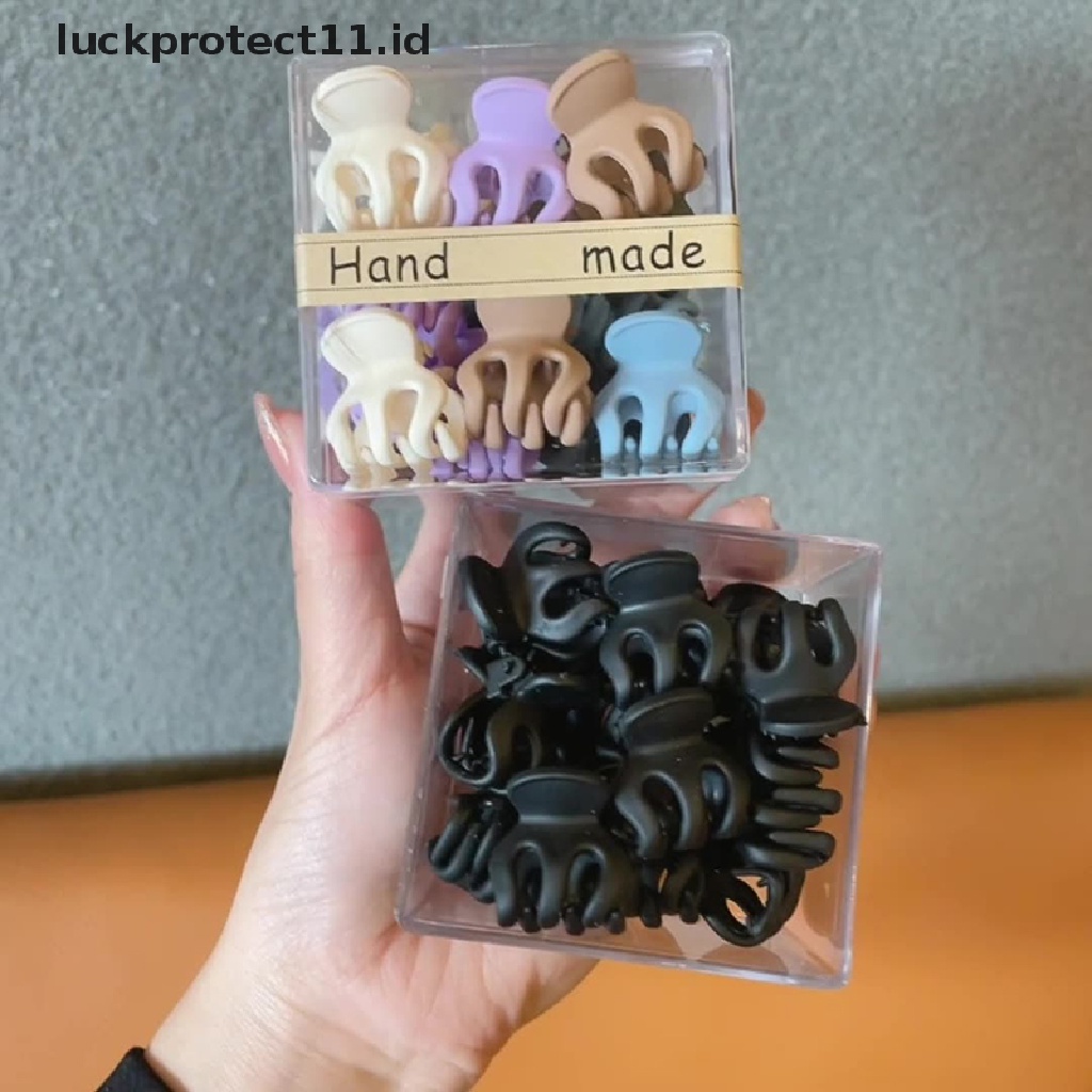 10pcs Jepit Rambut Mini Bahan Plastik Matte Untuk Bayi Perempuan