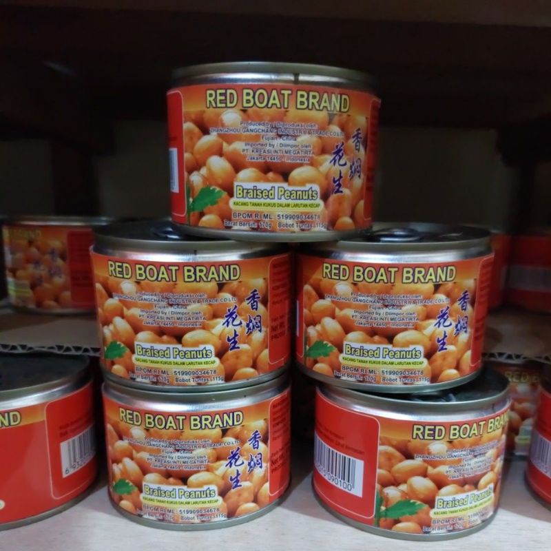 

BRAISED PEANUTS RED BOAT BRAND / KACANG TANAH KALENG