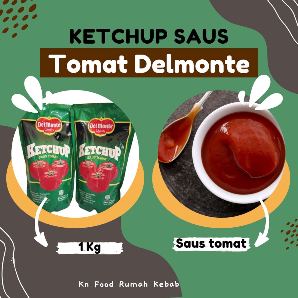 

Saos Tomat Delmonte Kemasan Plastik Warna Hijau 1000 Gram