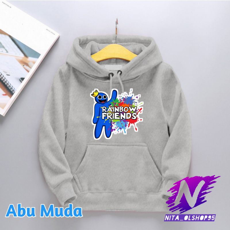 hoodie anak rainbow friends sweater rainbow friends karakter rainbow blue terbaru