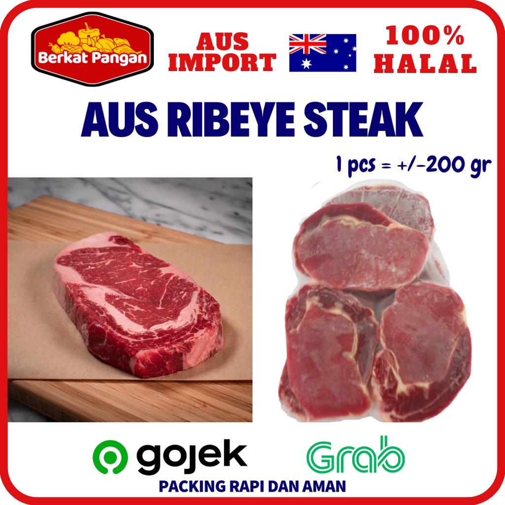

Daging Sapi AUS Rib eye Steak (Ribeye) Impor Grade A