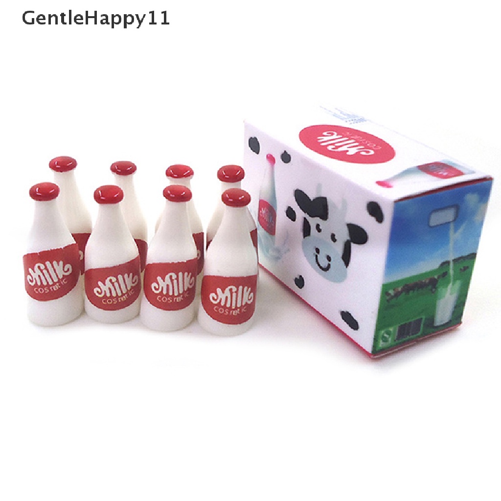 Gentlehappy 1Set 1: 12rumah Boneka Miniatur Susu Yogurt Model Kotak DIY Aksesoris Mainan Anak id