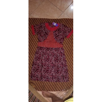 dress batik ifa merah