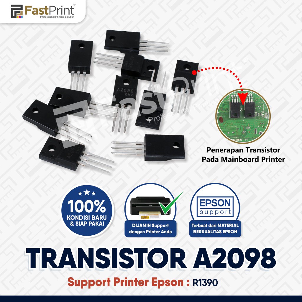 Transistor A2098 Mainboard Spare Part Original Printer Epson R1390