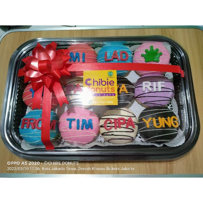 

Donat Ultah Reguler 12 pcs CHIBIE DONUTS