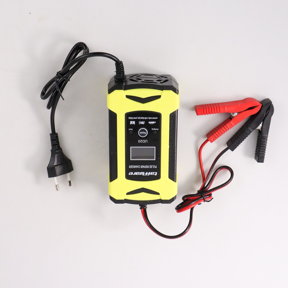 Taffware Venus Intelligent Battery Charger Aki Mobil 12V 6A - UD20 - Black/Yellow - 7RRS1HBY