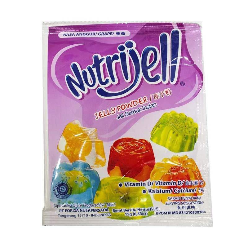 

Nutrijell jelly rasa anggur kemasan 15 gram