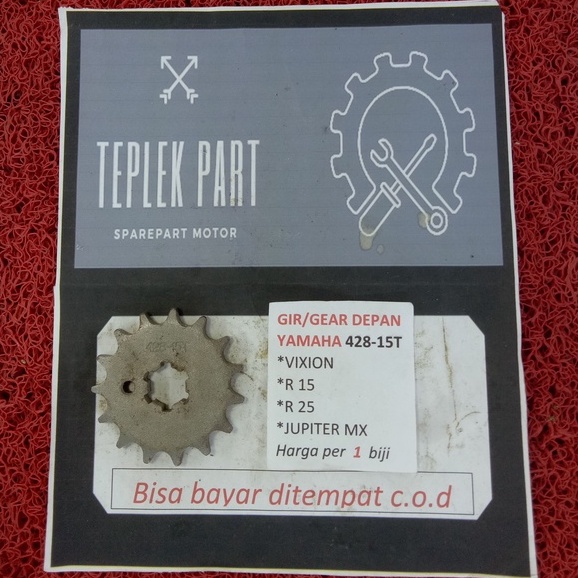 Yamaha/Gear 428/Gear Depan/Motor Vixion Old Jupiter Mx Old/Gear Mx Old/Gear 15t