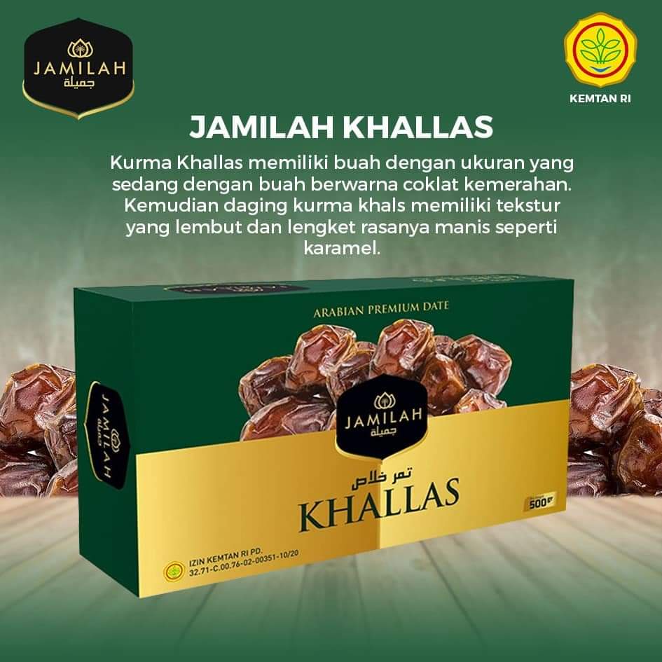 Kurma Khalas 500gr PREMIUM Asli Original Pilihan Terbaik