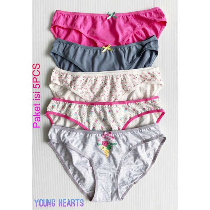 Celana Dalam Wanita Young Hearts 0382 - Paket Isi 5Pcs