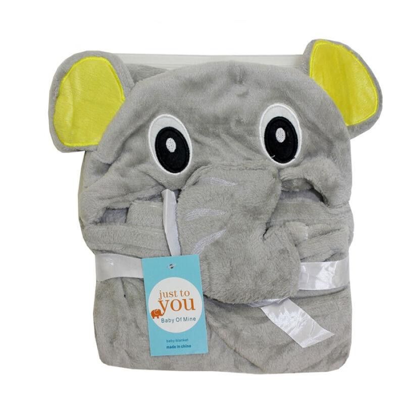 Selimut topi karakter selimut bayi double fleece / baby blanket / kado lahiran