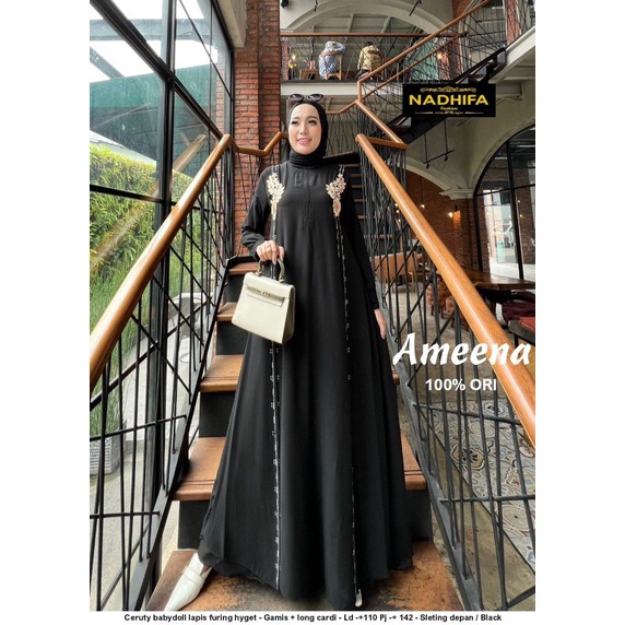 GAMIS SYARI BAJU KONDANGAN HITAM TERBARU 2022 KEKINIAN BESTSELLER TERLARIS TERMURAH/WEDDING DRESS/AM