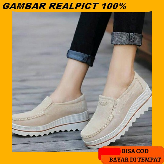 Sneakers Casual Boot Women Korean Style High Quality And Premium Booth Heel Boot Md109 Wedges Wanita