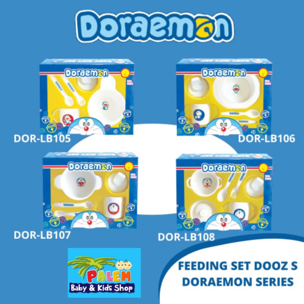 Doraemon Feeding Set Small Perlengkapan Makan Bayi Bunny