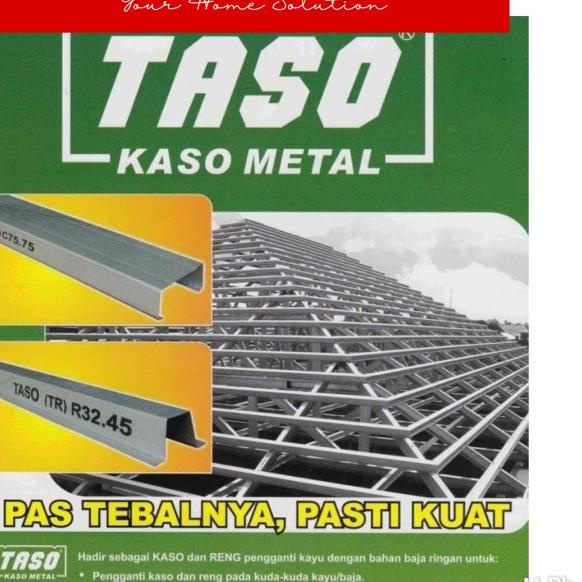 Baja Ringan Taso Si Mantap 0.75mm / CNP Baja Ringan - DEPOK