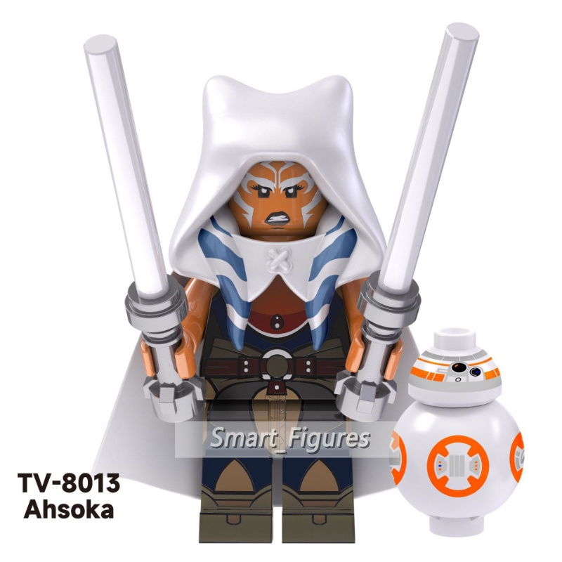 Mainan Action Figure Star Wars Minifigures 212 Clone Trooper Ahsoka Darth Vader Boba Fett Mandalorian TV6102