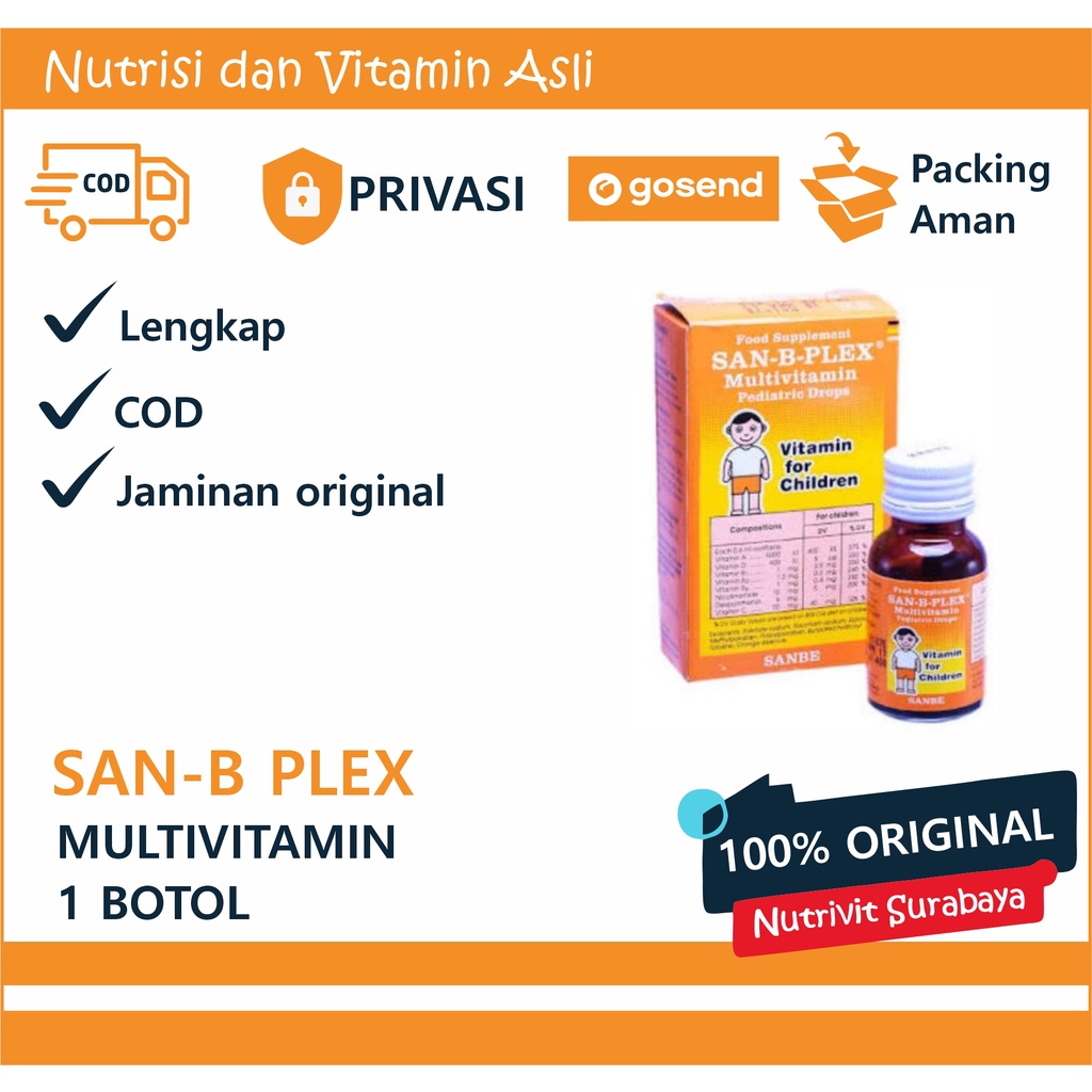Jual SanBPlex Drops 15ml Multivitamin Bayi & Anak Shopee Indonesia