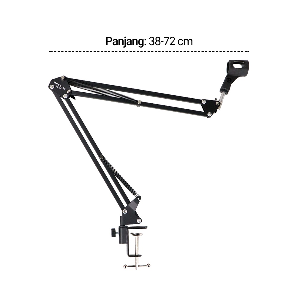 TAFFSTUDIO ARM STAND NB 35 SUSPENSI LAZYPOD UNTUK MIC MICROPHONE