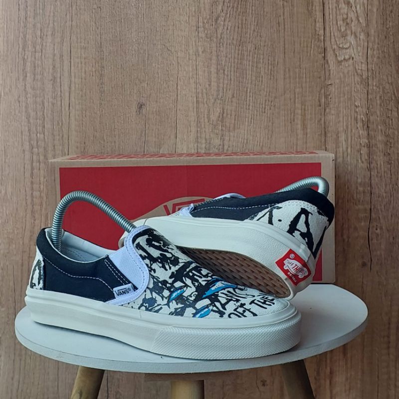 Sepatu V Slip on Blue Tuna Premium high Quality wafle DT Grade ORI Made in China sepatu Pria Sneaker