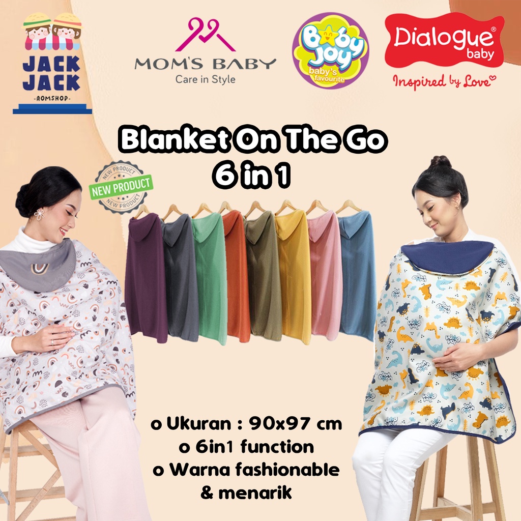 Dialogue Baby Blanket On The Go 6 in 1 DFB0044 | Dialogue Baby Selimut Bayi 6 in 1 DFB0044