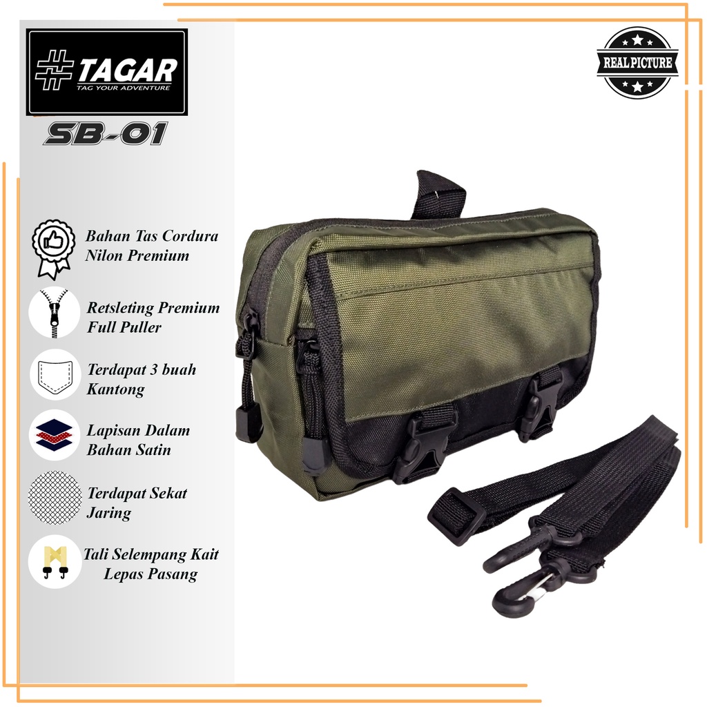 Tas Selempang Original TAGAR Pouch Bag Distro TAGAR Sling Bag Branded TAGAR - COD