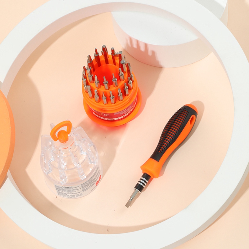 Miniso Thirty-one pieces Screwdriver Obeng Set - Orange