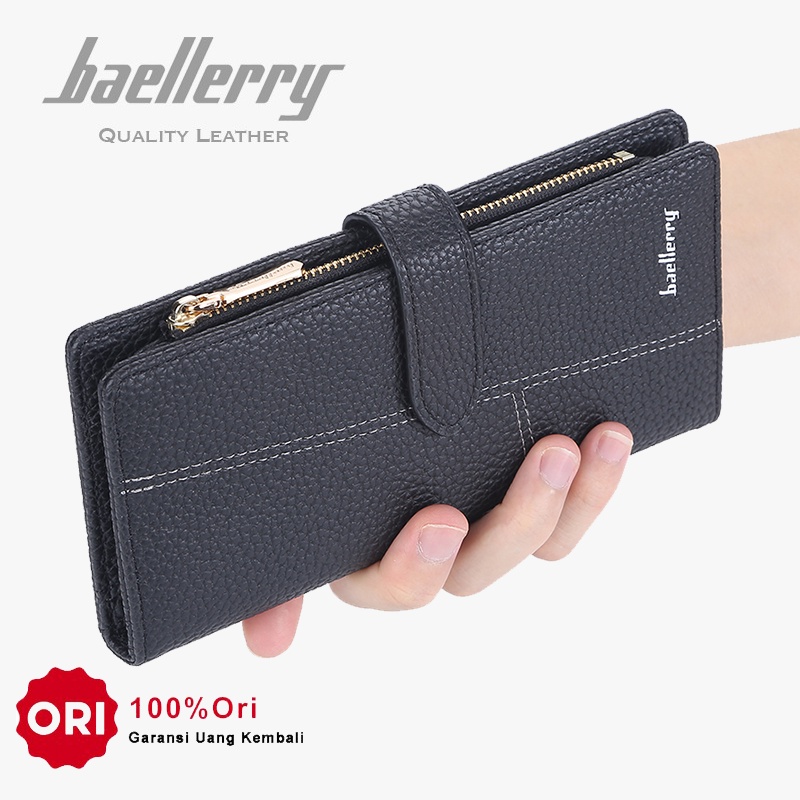 BAELLERRY N2367 Dompet Wanita Panjang Bahan Kulit PU Leather Premium WATCHKITE WKOS