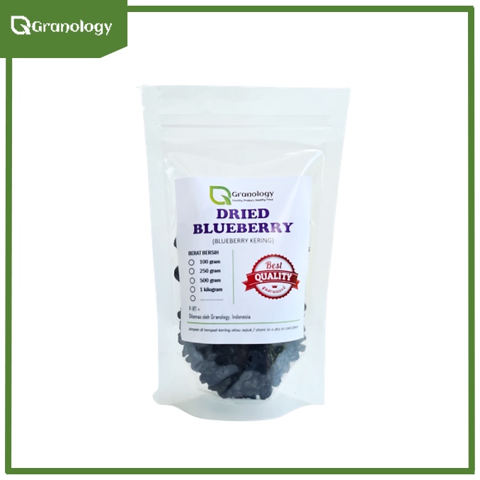 Dried Blueberry / Blueberry Kering (100 gram) by Granology