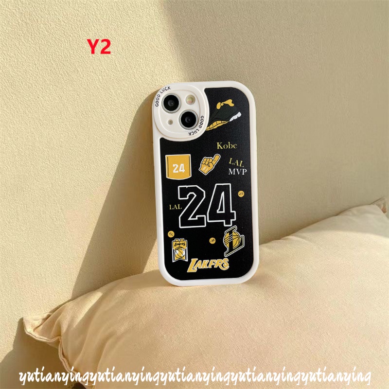 Oppo A17 A57 2022 A17K A16 A95 A78 A77s A54 A12 A96 A76 A16K A15 A55 A5s A1K A9 A5 A74 A16E A3S A94 A31 A15s A7 A53 A92 Reno 5Z 8 7Z 5F N.B.A Kobe James Label Trendy Sarung Soft Case