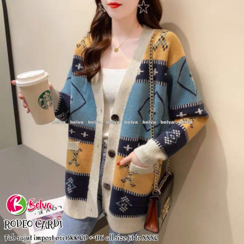 LONG CARDY RAJUT IMPORT RODEA KOREAN STYLE