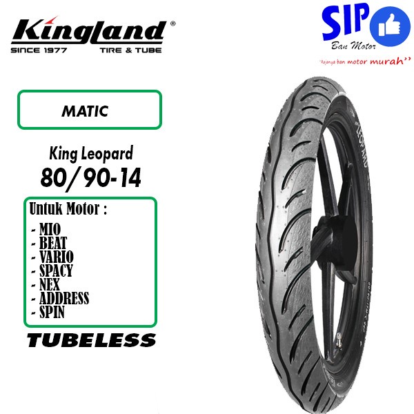 Kingland Leopard 80/90 Ring 14 Ban Motor Mio Beat Vario Nex