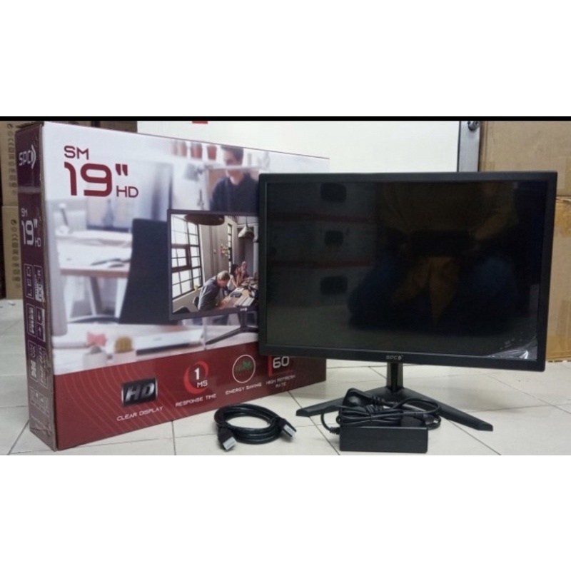 MONITOR LED SPC 19-inci HDMI VGA