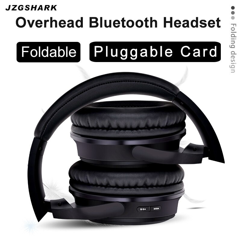 JZGSHARK Gaming Wireless Headphone Bluetooth 5.0 with Mic - W3000BT - Black