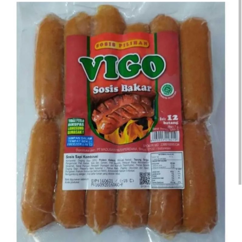 

vigo sosis sapi bakar isi 12 500gram