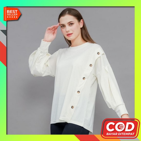 Baju Blouse Kemeja Renda Perempuan Remaja Atau Wanita Casual Dewasa Atasan Lengan Panjang Korean Kor