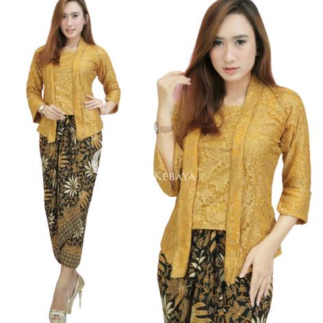 Setelan kebaya brukat kutubaru kebaya modern kebaya kutubaru panjang