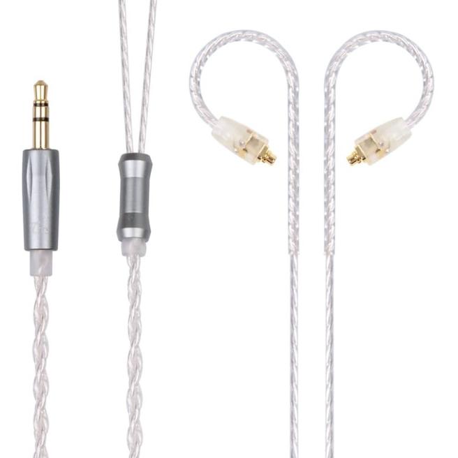 TRN - Silver Cable - MMCX and 2 Pin 0.75mm - KZ A dan B