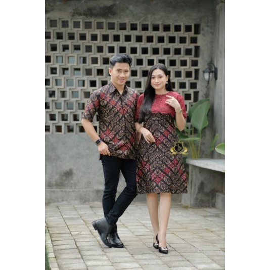 Batik Couple Gereja / Batik Pasangan Natal / Dress Natal