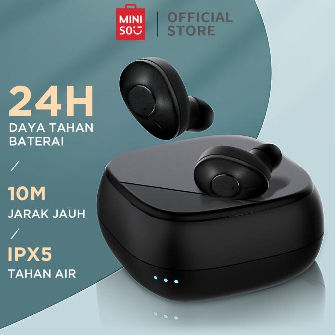 BAYAR DITEMPAT MINISO Bluetooth Headphone series MiniSounds Screw Cap TWS Headset M1 /AMPLIFIER BLUETOOTH/AMPLIFIER MINI/EARPHONE BLUETOOTH/EARPHONE GAMING/EARPHONE WIRELESS