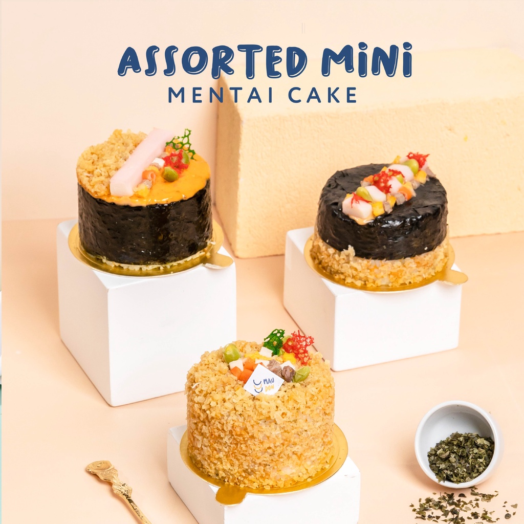 

ASSORTED MINI MENTAI CAKE | 8cm (3pcs)