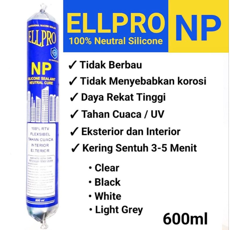 Lem Sosis/ELLPRO NP Sausage Neutral Silicone Sealant 600ml