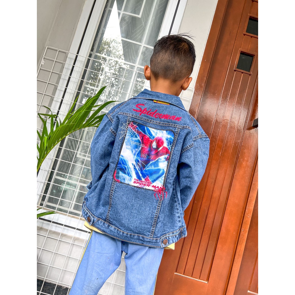 Jaket Jeans Anak Laki-Laki Motif