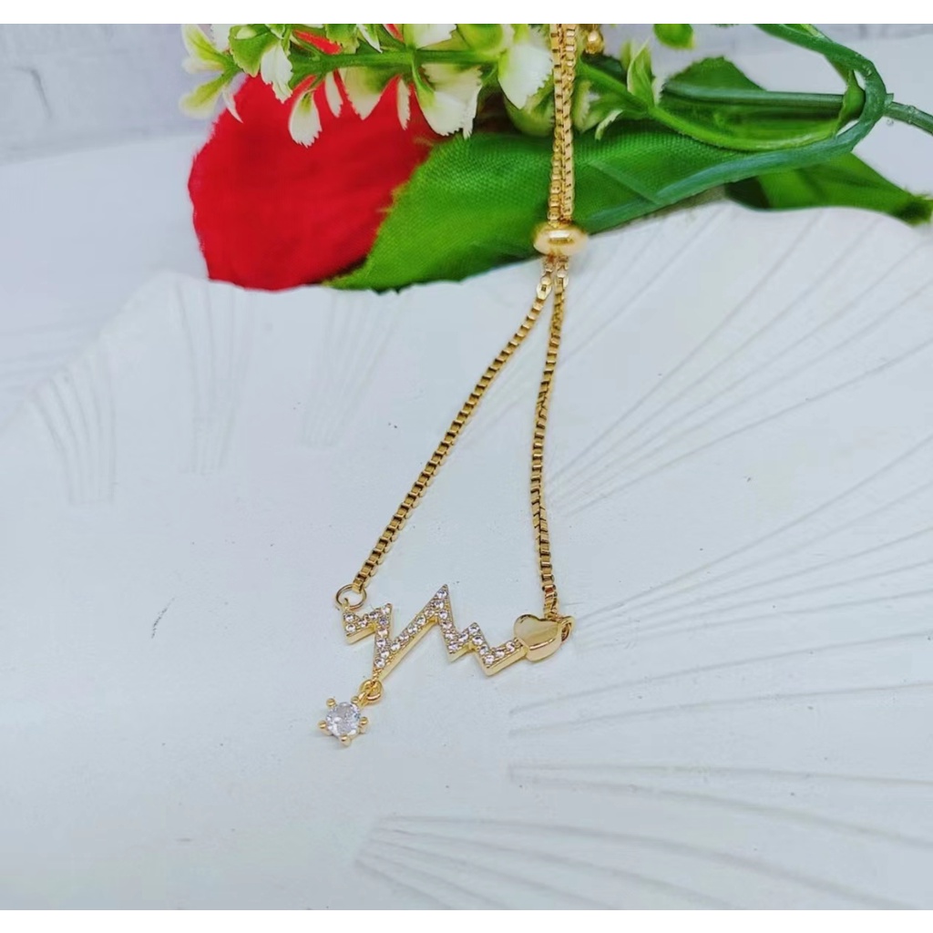 Gelang Serut Titanium Permata Perhiasan Fashion GS01/216