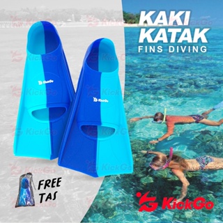 KickGo Kaki Katak Renang 5 Size XXS/XS/S/M/L Sepatu Kaki Katak Fin Diving Renang Snorkeling Dewasa
