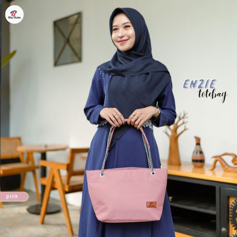 ENZIE TOTEBAG BY BIRU TSABITA BAHAN CHOCOLY ANTI AIR PREMIUM TAS KERJA TAS KULIAH