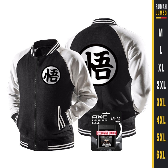 Jaket Varsity Baseball DRAGONBALL Oversize (M - 6XL) Sweater varsity baseball bomber original