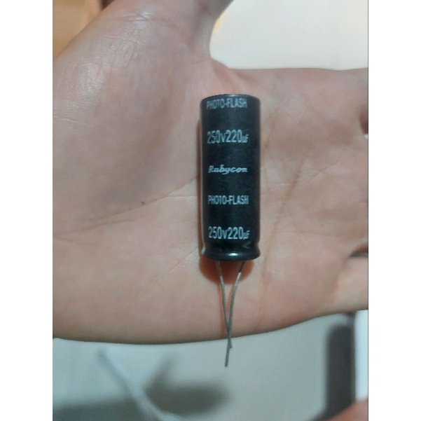 Kapasitor Elco 220uF/250V 220/250V 220uF/250 High Quality Capacitor Elko 220uf 250v 220 Mikro 250 Volt ASLI ORIGINAL ISI FULL