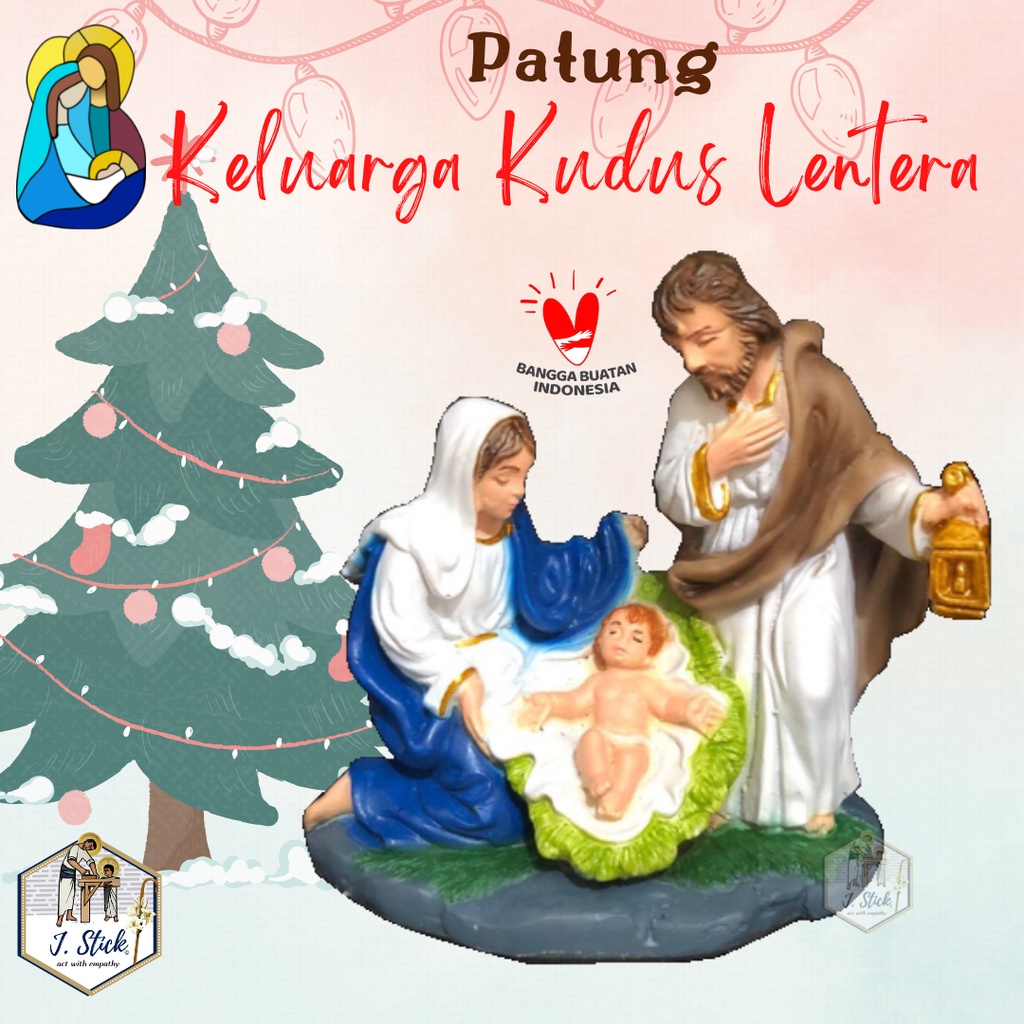 PATUNG KELUARGA KUDUS  dengan Lentera