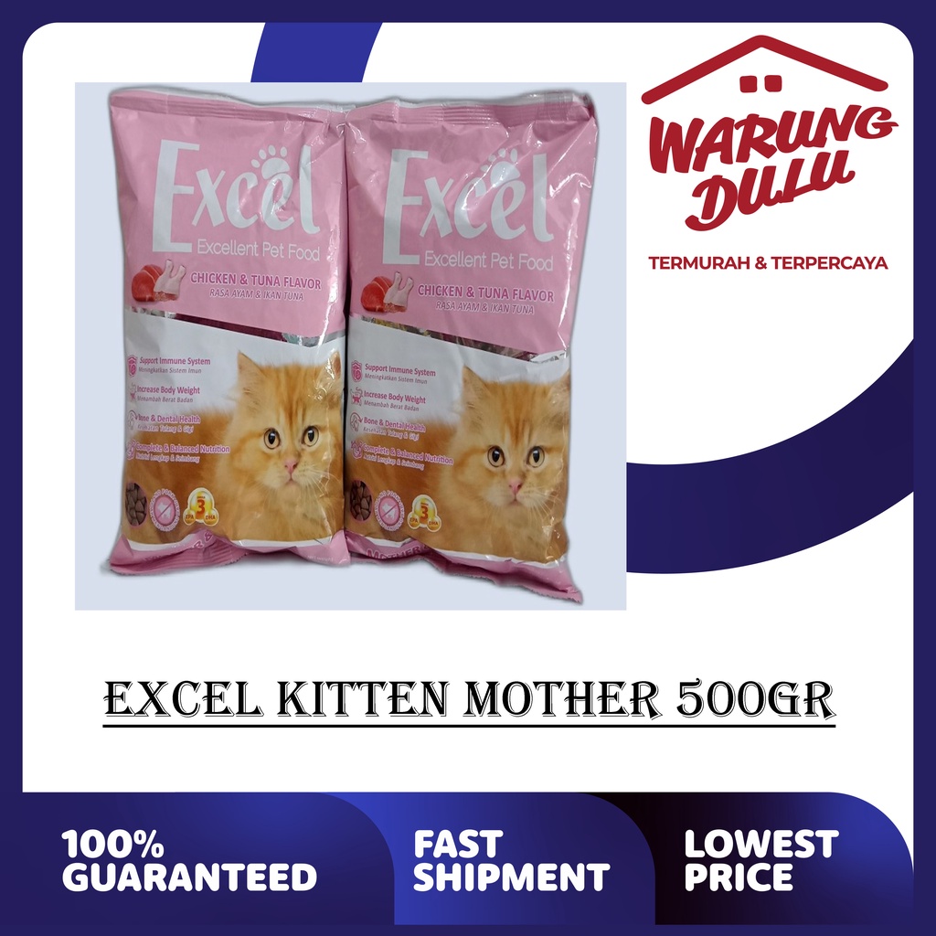 Excel mother &amp; kitten 500gr (GRAB/GOSEND)